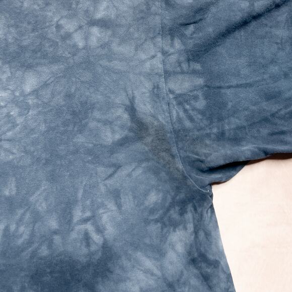 Vintage Y2K Tie Dye Bald Eagle Dream Catcher T-Shirt Gray Short Sleeve Men's 2XL - Picture 6 of 7